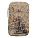 Ship Map Navigation Vintage Waist Pouch (Small) View1