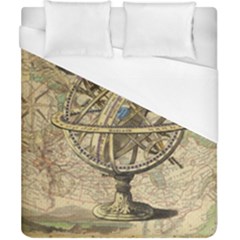 Map Compass Nautical Vintage Duvet Cover (california King Size) by Sapixe