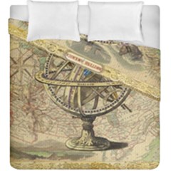 Map Compass Nautical Vintage Duvet Cover Double Side (king Size) by Sapixe