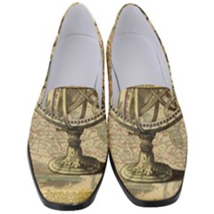 Map Compass Nautical Vintage Women s Classic Loafer Heels by Sapixe