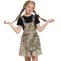 Map Compass Nautical Vintage Kids  Apron Dress by Sapixe