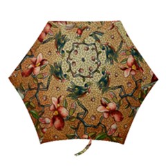 Flower Cubism Mosaic Vintage Mini Folding Umbrellas