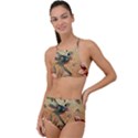 Flower Cubism Mosaic Vintage High Waist Tankini Set View1