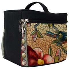 Flower Cubism Mosaic Vintage Make Up Travel Bag (big) by Sapixe