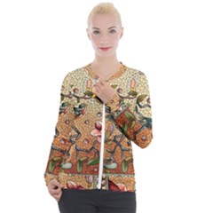 Flower Cubism Mosaic Vintage Casual Zip Up Jacket by Sapixe