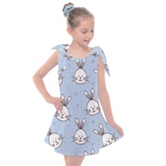 Rabbits Kids  Tie Up Tunic Dress by nateshop