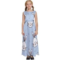 Rabbits Kids  Satin Sleeveless Maxi Dress by nateshop