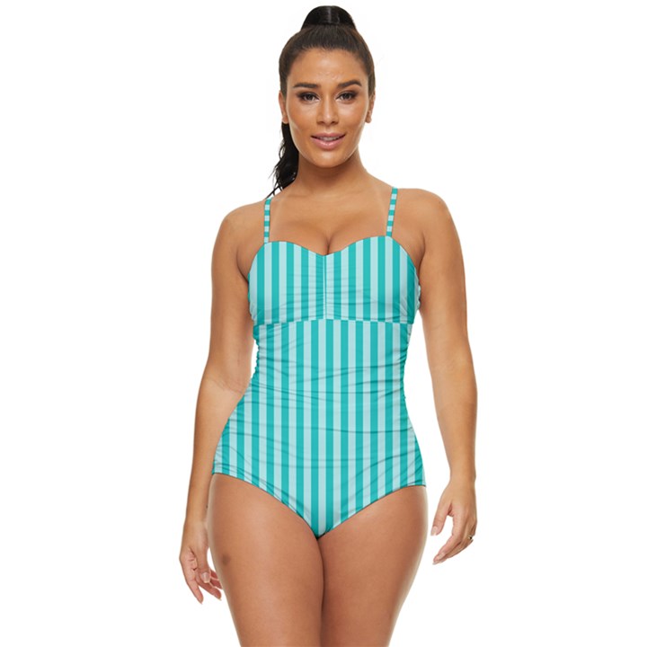 Scrapbook Retro Full Coverage Swimsuit