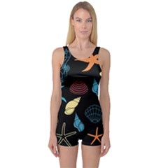 Seahorse One Piece Boyleg Swimsuit by nateshop