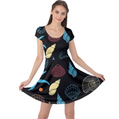 Seahorse Cap Sleeve Dress by nateshop