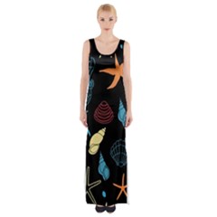 Seahorse Thigh Split Maxi Dress