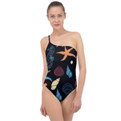 Seahorse Classic One Shoulder Swimsuit by nateshop