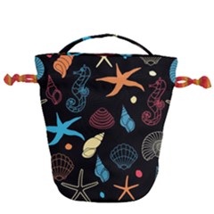 Seahorse Drawstring Bucket Bag by nateshop