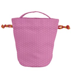 Seamless-pink Drawstring Bucket Bag by nateshop