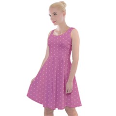 Seamless-pink Knee Length Skater Dress by nateshop