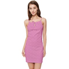 Seamless-pink Summer Tie Front Dress by nateshop