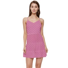 Seamless-pink Short Frill Dress