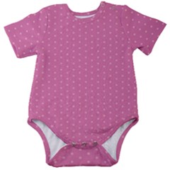 Seamless-pink Baby Short Sleeve Onesie Bodysuit