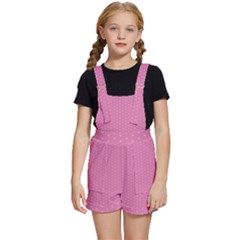 Seamless-pink Kids  Short Overalls