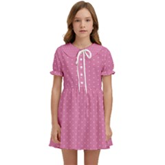 Seamless-pink Kids  Sweet Collar Dress