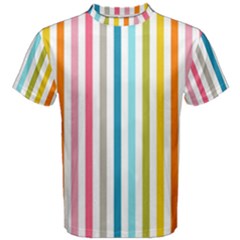 Stripes Men s Cotton Tee by nateshop