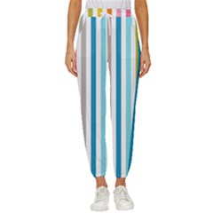 Stripes Cropped Drawstring Pants by nateshop