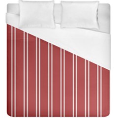 Stripes-red Duvet Cover (king Size) by nateshop