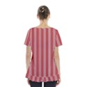 Stripes-red Skirt Hem Sports Top View2