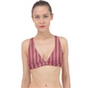 Stripes-red Classic Banded Bikini Top View1