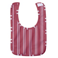 Stripes-red Baby Bib