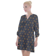 Wallpaper Open Neck Shift Dress by nateshop