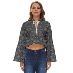 Wallpaper Boho Long Bell Sleeve Top