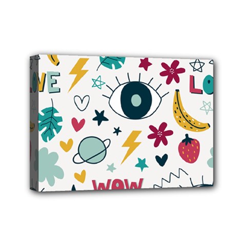 Wallpaper-love-eye Mini Canvas 7  X 5  (stretched) by nateshop