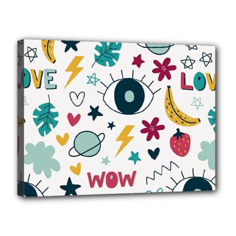 Wallpaper-love-eye Canvas 16  X 12  (stretched) by nateshop