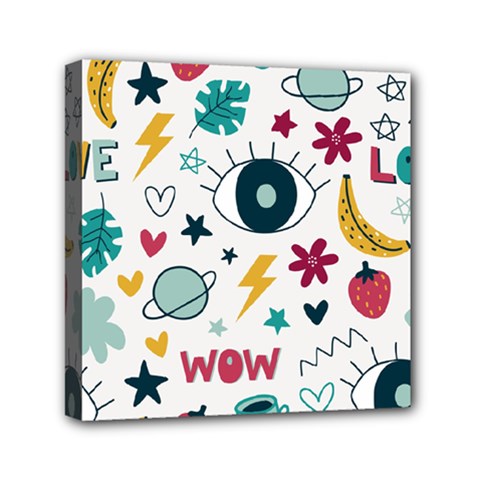 Wallpaper-love-eye Mini Canvas 6  X 6  (stretched) by nateshop