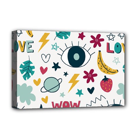 Wallpaper-love-eye Deluxe Canvas 18  X 12  (stretched) by nateshop