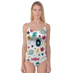 Wallpaper-love-eye Camisole Leotard  by nateshop