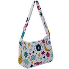 Wallpaper-love-eye Zip Up Shoulder Bag by nateshop