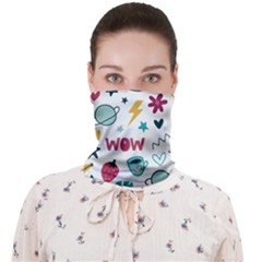 Wallpaper-love-eye Face Covering Bandana (adult) by nateshop