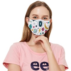 Wallpaper-love-eye Fitted Cloth Face Mask (adult) by nateshop