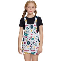 Wallpaper-love-eye Kids  Short Overalls