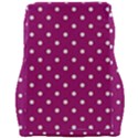 Polka-dots-purple White Car Seat Velour Cushion  View2