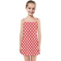 Polka-dots-red White,polkadot Kids  Summer Sun Dress View1