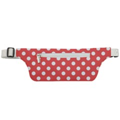 Polka-dots-red White,polkadot Active Waist Bag by nateshop