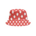 Polka-dots-red White,polkadot Bucket Hat (Kids) View2