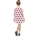 Polka-dots-white Red Kids  Simple Cotton Dress View2