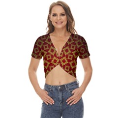 Antique Twist Front Crop Top