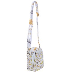 Seamless Stylish Pattern-with-fresh-yellow-bananas-background Shoulder Strap Belt Bag by Wegoenart