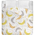 Seamless stylish pattern-with-fresh-yellow-bananas-background Duvet Cover Double Side (King Size) View1