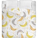 Seamless stylish pattern-with-fresh-yellow-bananas-background Duvet Cover Double Side (King Size) View2